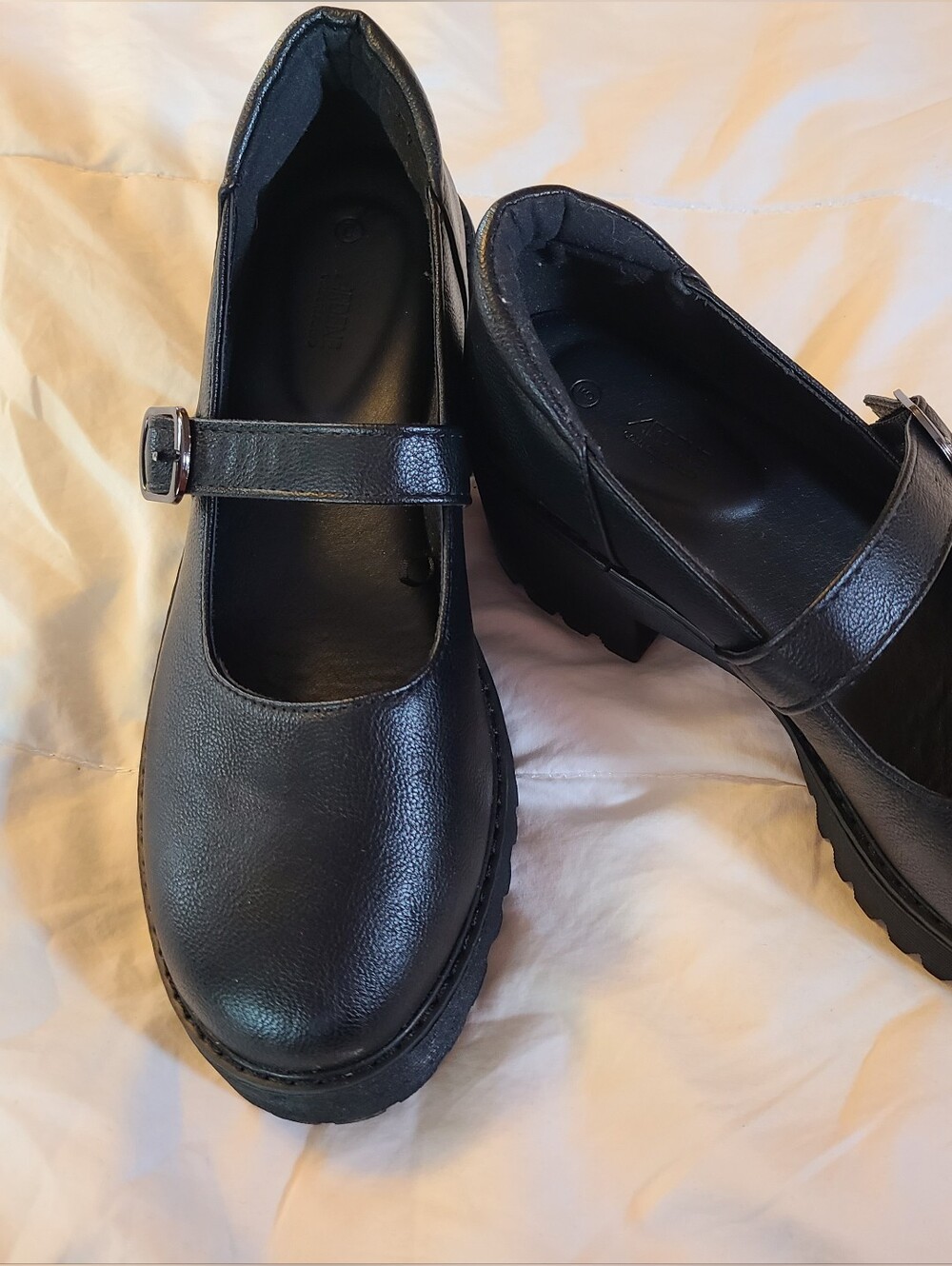Ardene Black Mary Jane Chunky Sole Shoe